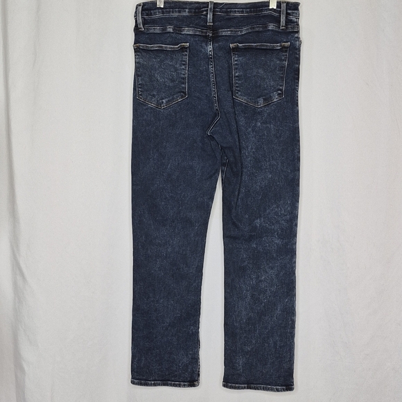 FRAME Le High Straight Leg Jeans in Trumbull High-Rise Dark Wash - Size 32 / 12 - Picture 4 of 14